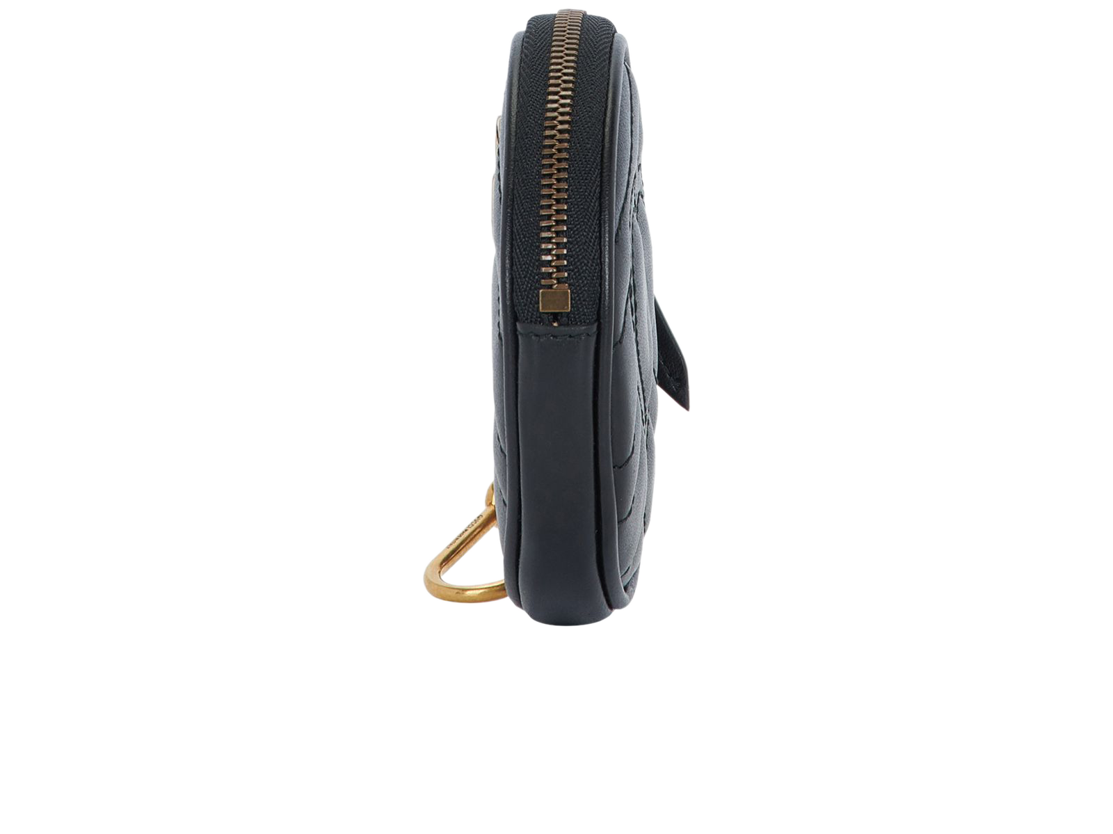 Gucci GG Marmont Coin Purse, &pound;210, Accessories, Black, Leather, Bottom view